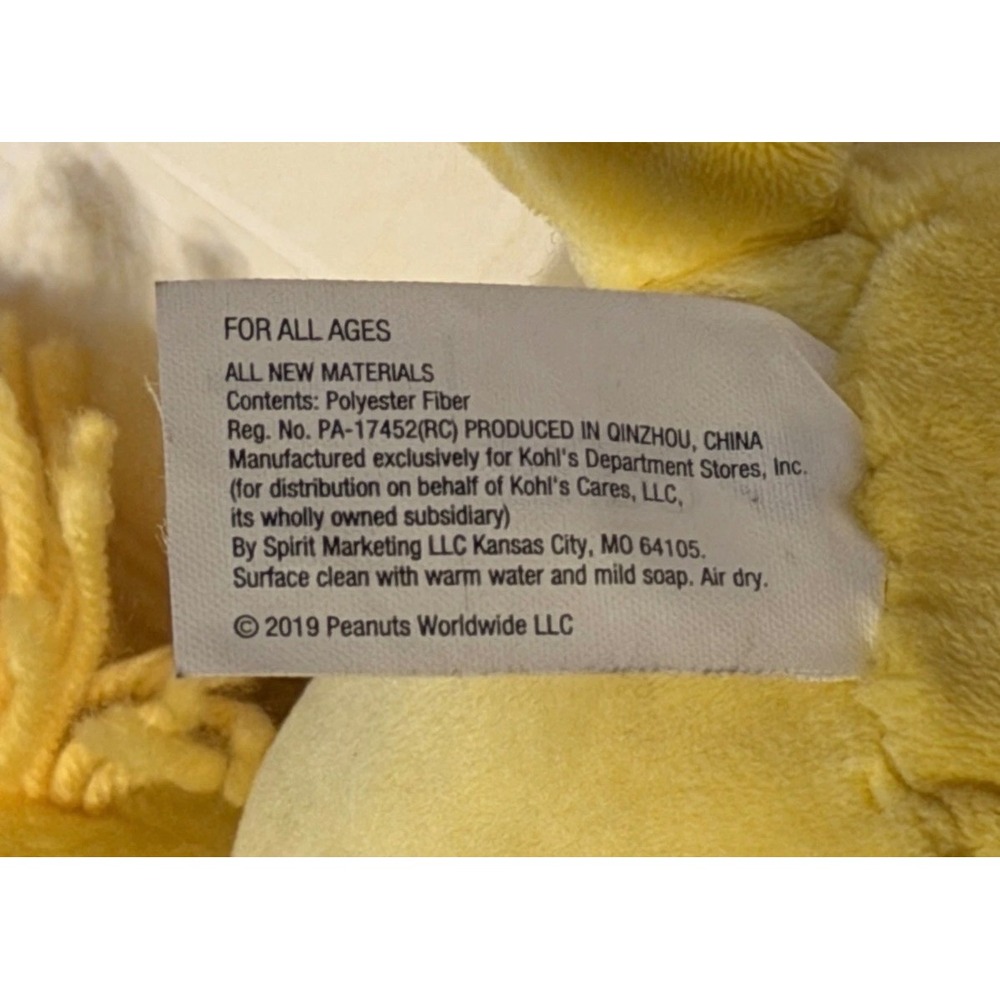 Peanuts‎ Woodstock Plush Toy Yellow Stuffed Animal - Picture 9 of 12
